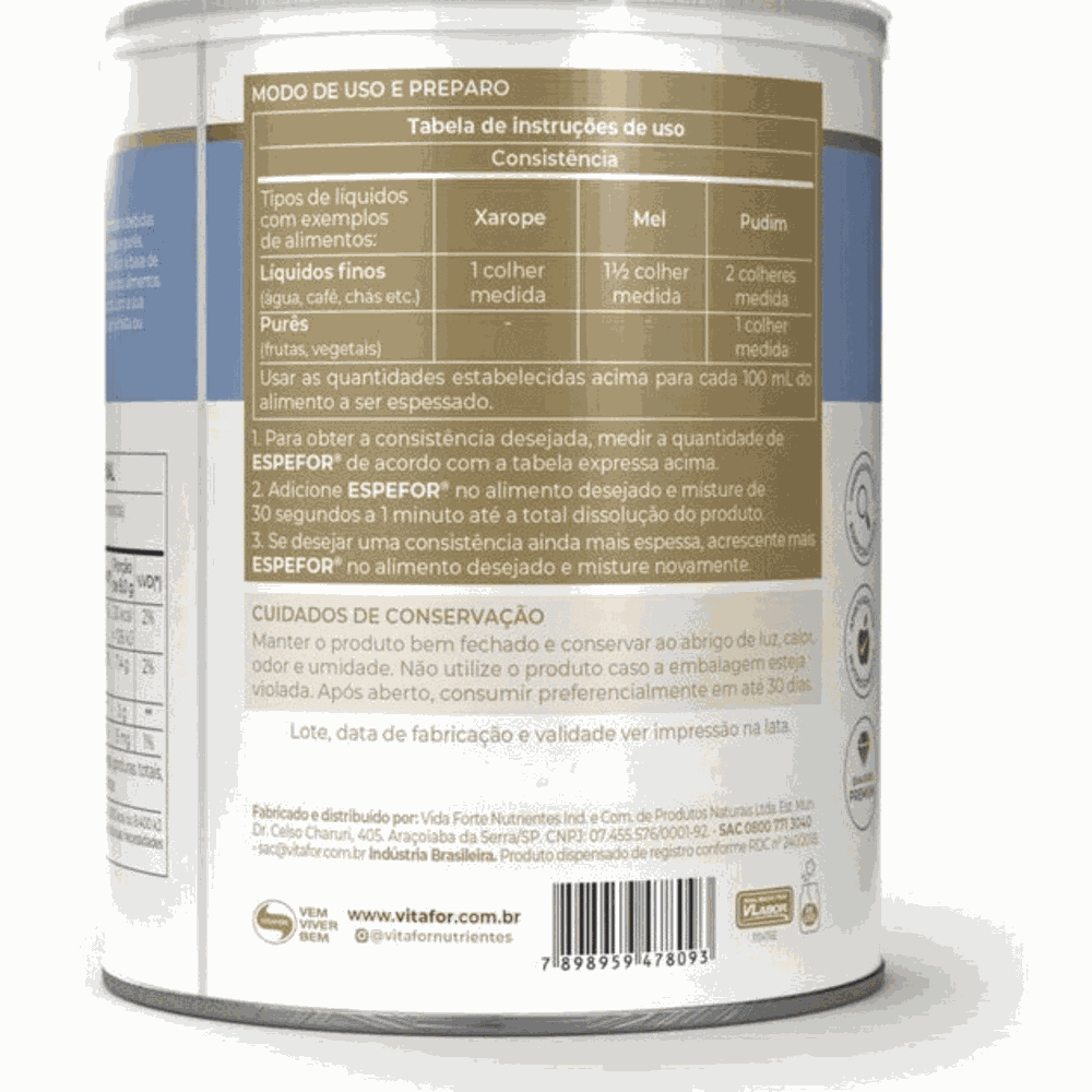 Espefor Vitafor: Conforto e Segurança na Alimentação de Idosos e Disfágicos