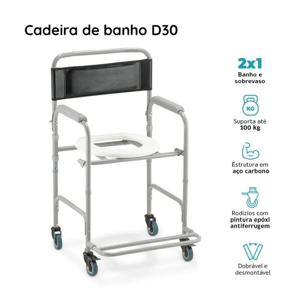 Cadeira de Banho D30 Dellamed: Sua Autonomia e Praticidade no Banho