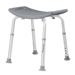 BANCO PARA BANHO SIMPLES SEM ENCOSTO 130KG HIDROLIGHT CINZA